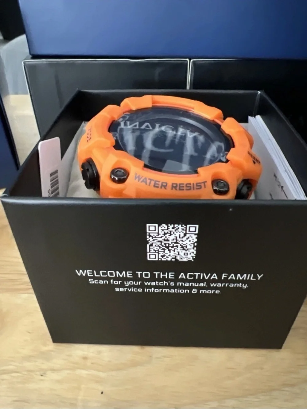 Invicta Orange Digital Sport Watch with Black Dial
